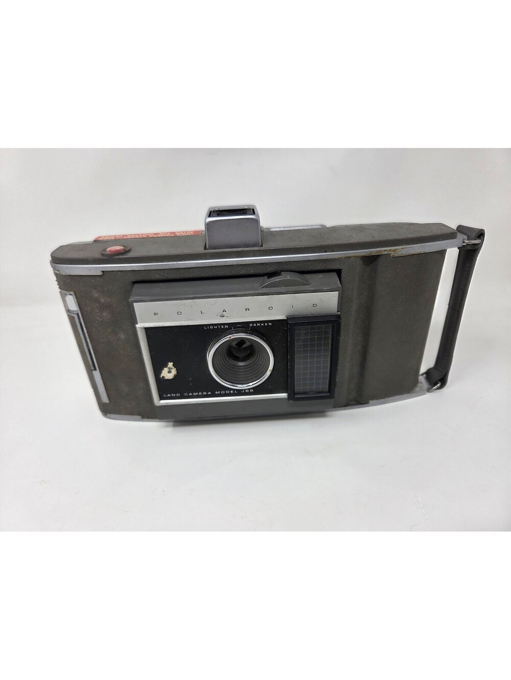 Polaroid Land Camera Model J66 Folding Instant Camera With Strap And Bellows